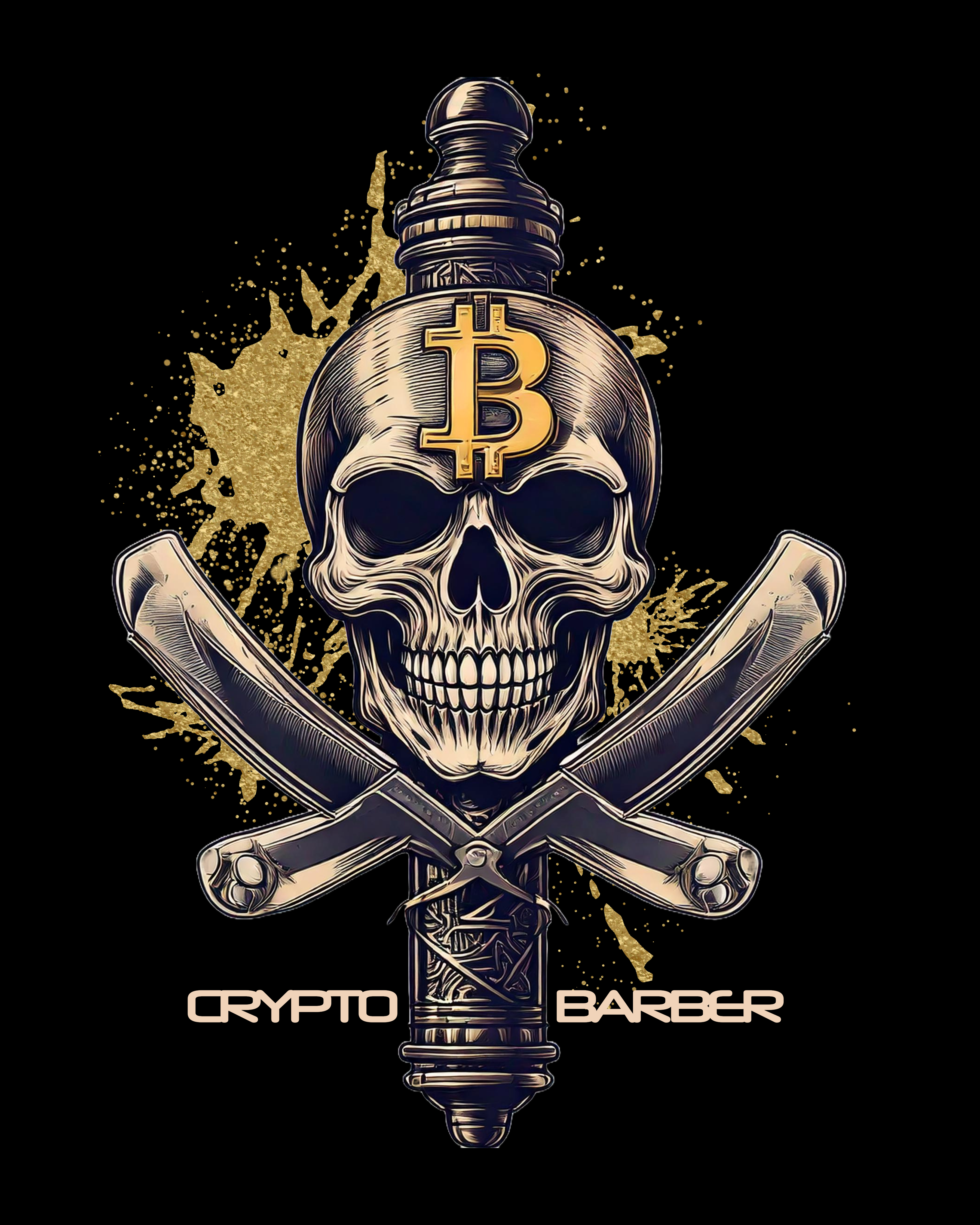 CRYPTO BARBER SKULL